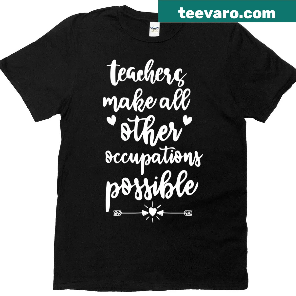 Classic tee with the phrase 'Teachers Make All Other Occupations Possible' for educators. — on a men's t-shirt