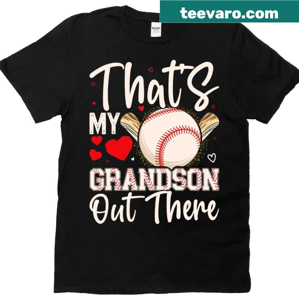 Heartfelt shirt for grandma celebrating grandson's baseball
