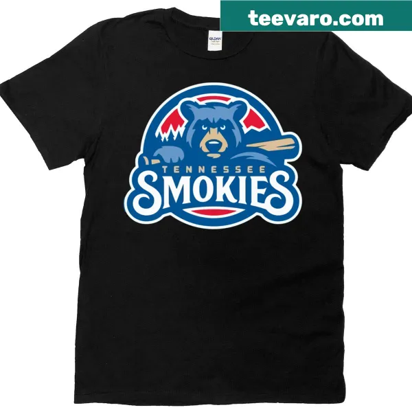 T-shirt featuring playful baseball and Smoky Mountains design