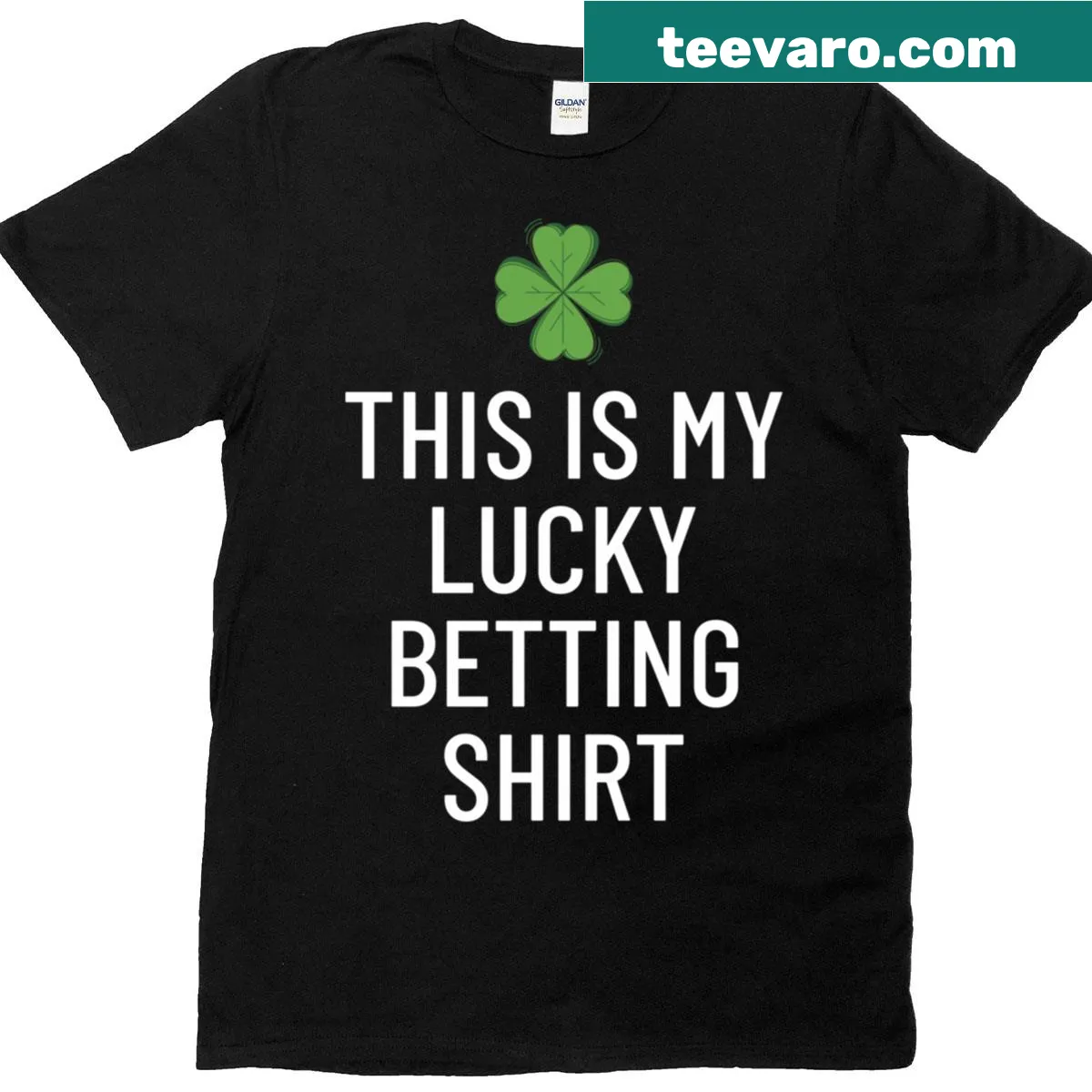 Classic T-shirt with 'This Is My Lucky Betting' printed on the front — on a men's t-shirt