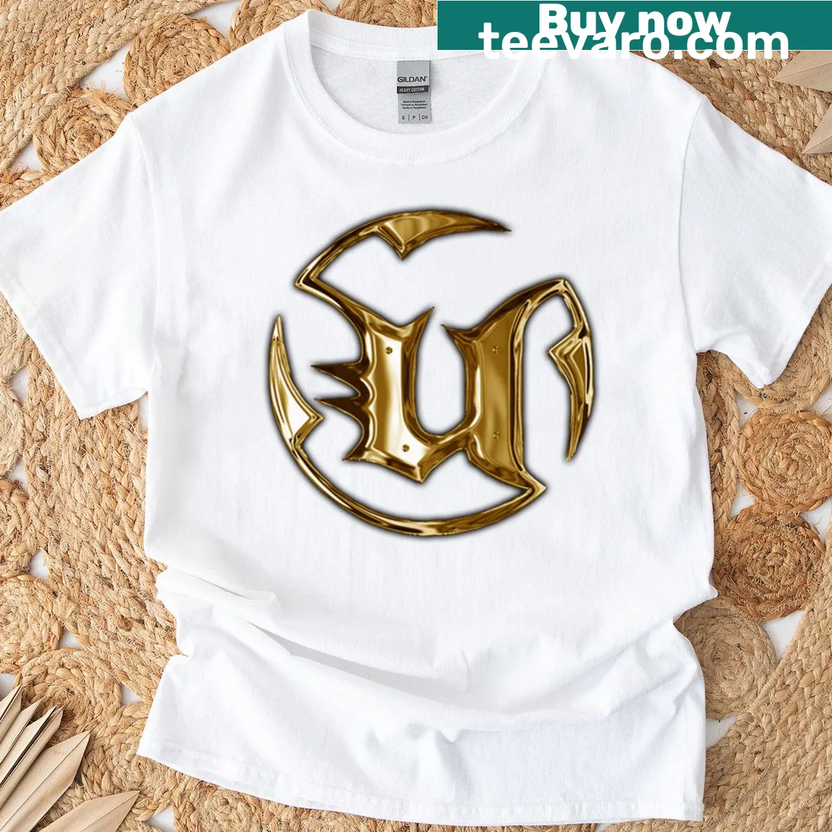 Classic T-shirt featuring the Unreal Tournament Gold logo — on a men's t-shirt