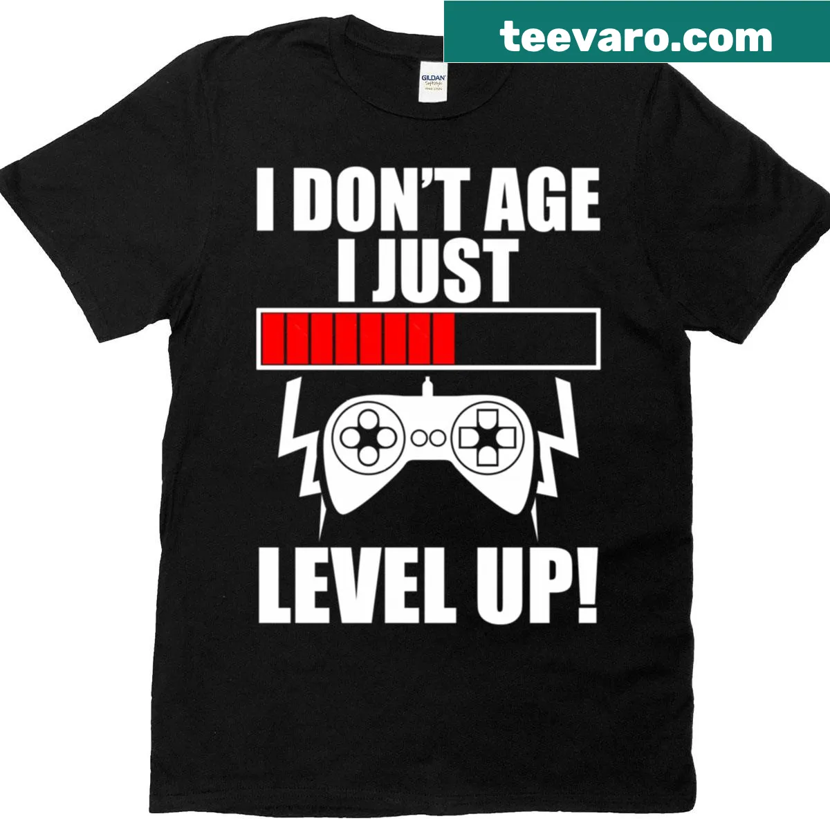 Playful gaming slogan on classic t-shirt — on a men's t-shirt