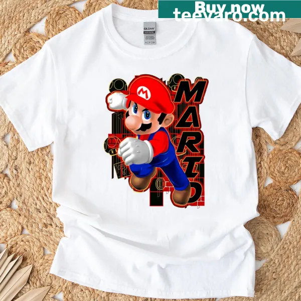 Classic T-shirt celebrating video games with retro gaming references