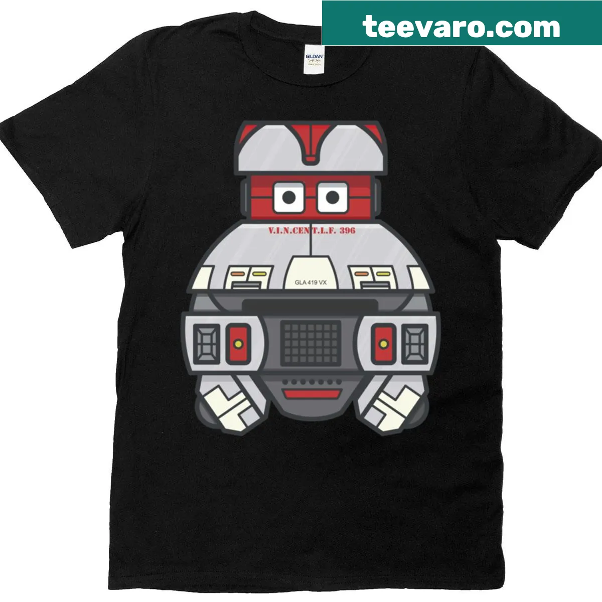 Black Hole themed graphic t-shirt with retro text design — on a men's t-shirt