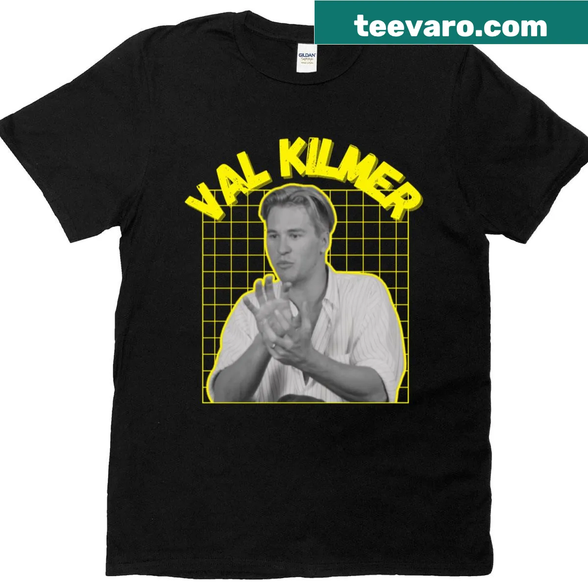 Vintage t-shirt honoring legendary actors with 'Rest In Peace' text — on a men's t-shirt