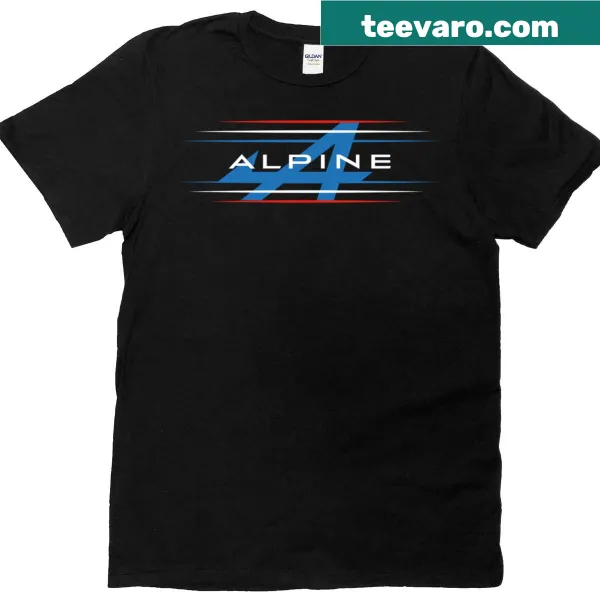 Alpine Racing Team emblem printed on classic t-shirt