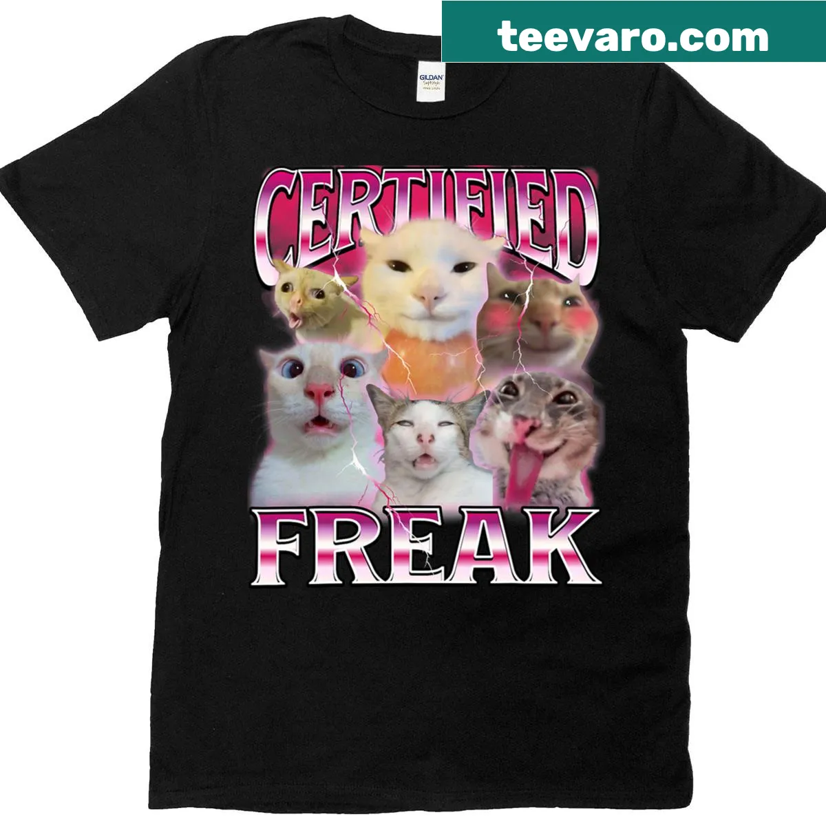 Funny T-shirt featuring the 'I Eat Cement' meme text — on a men's t-shirt