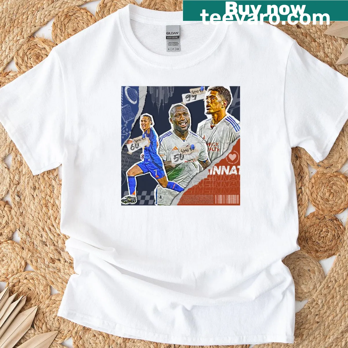 Cincinnati Team design graphic T-shirt — on a men's t-shirt