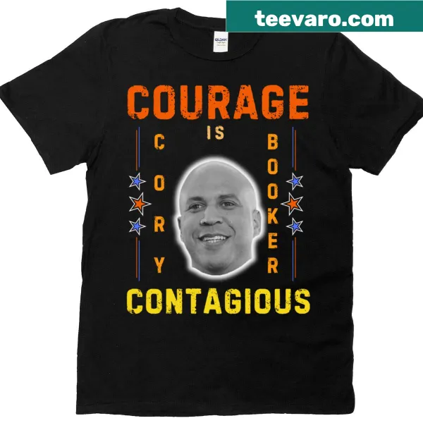 Courage is contagious graphic on a classic T-shirt