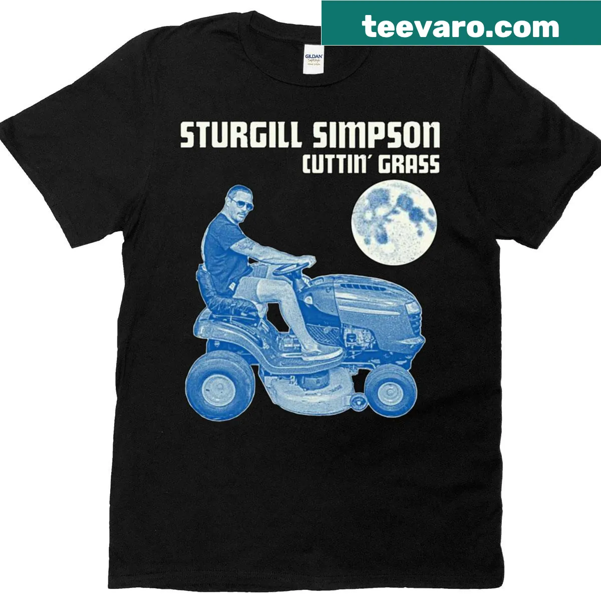 Vintage-style T-shirt inspired by Sturgill Simpson — on a men's t-shirt