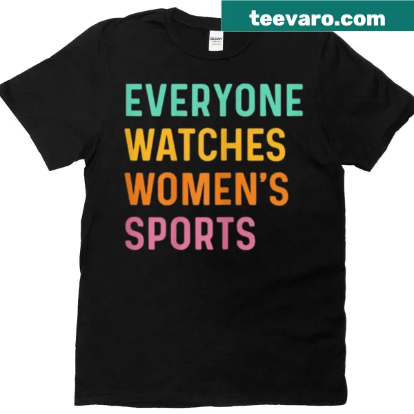 T-shirt promoting women's sports with empowering message