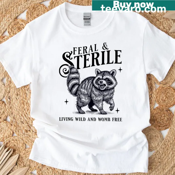 Funny raccoon meme T-shirt with cartoon design
