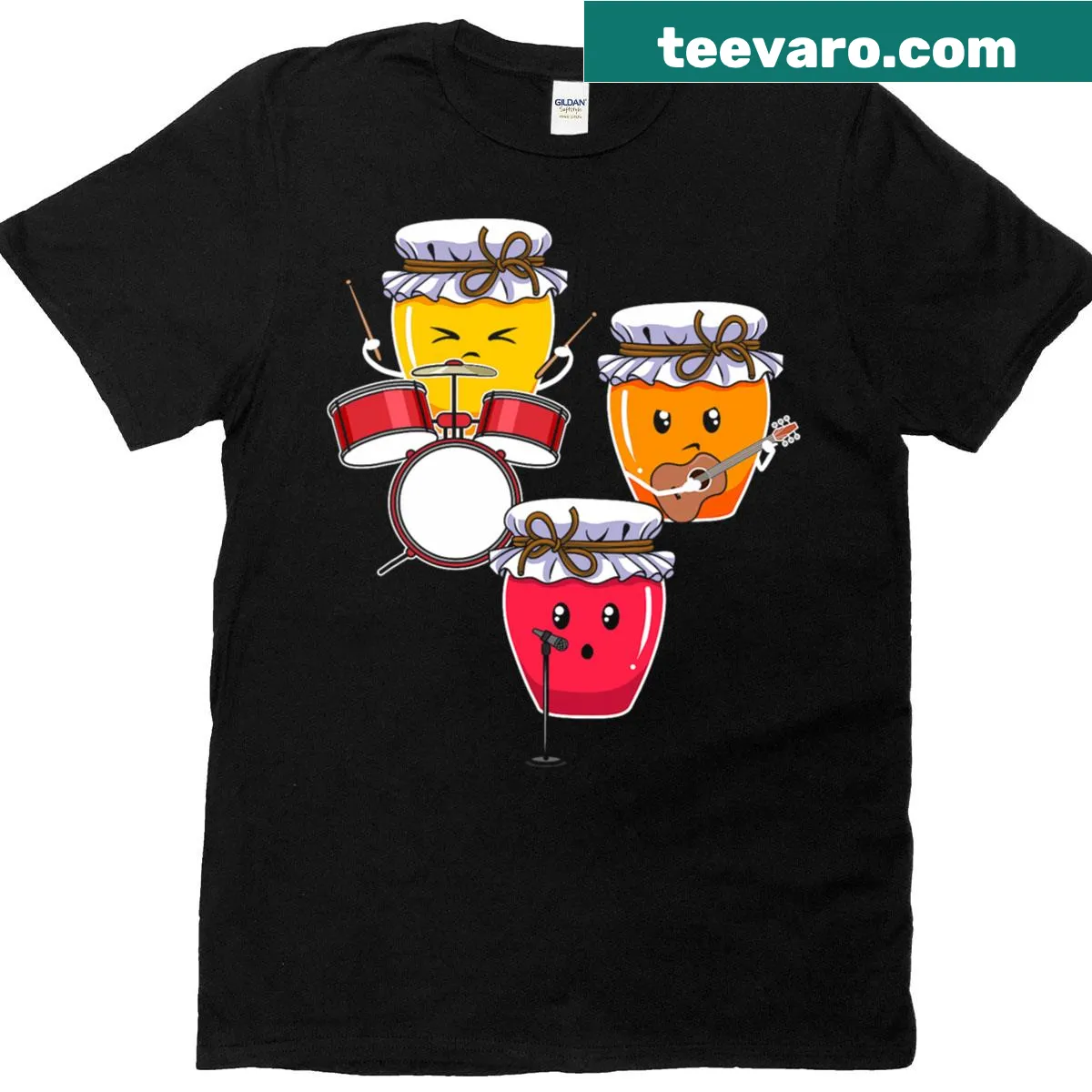 Humorous canning and jam graphic on a vintage-style T-shirt — on a men's t-shirt