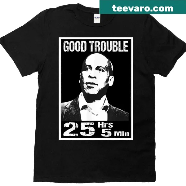 Funny T-shirt featuring the phrase 'Good Necessary Trouble' with a humorous twist.
