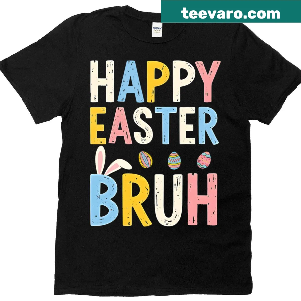 Funny Easter bunny meme t-shirt for teens — on a men's t-shirt