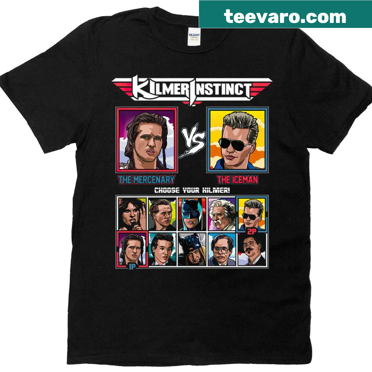 Bold typography T-shirt featuring the word 'Instinct' prominently displayed. — on a men's t-shirt