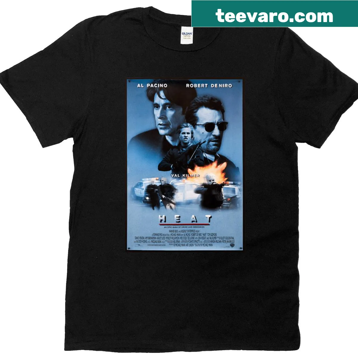 Long essential T-shirt featuring the word 'Moviework' — on a men's t-shirt