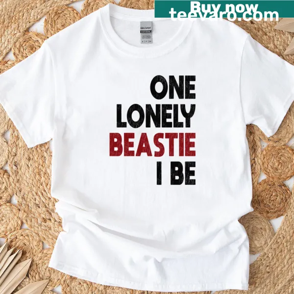 Rap lyrics 'One Lonely Beastie I Be' on classic T-shirt