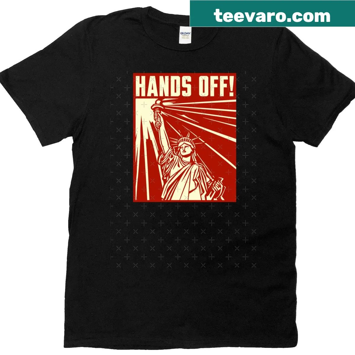 Classic T-shirt featuring the Statue of Liberty design — on a men's t-shirt