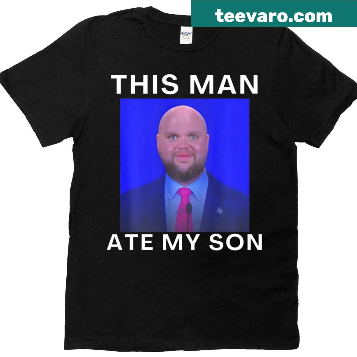 Funny meme t-shirt featuring a bold ironic quote — on a men's t-shirt