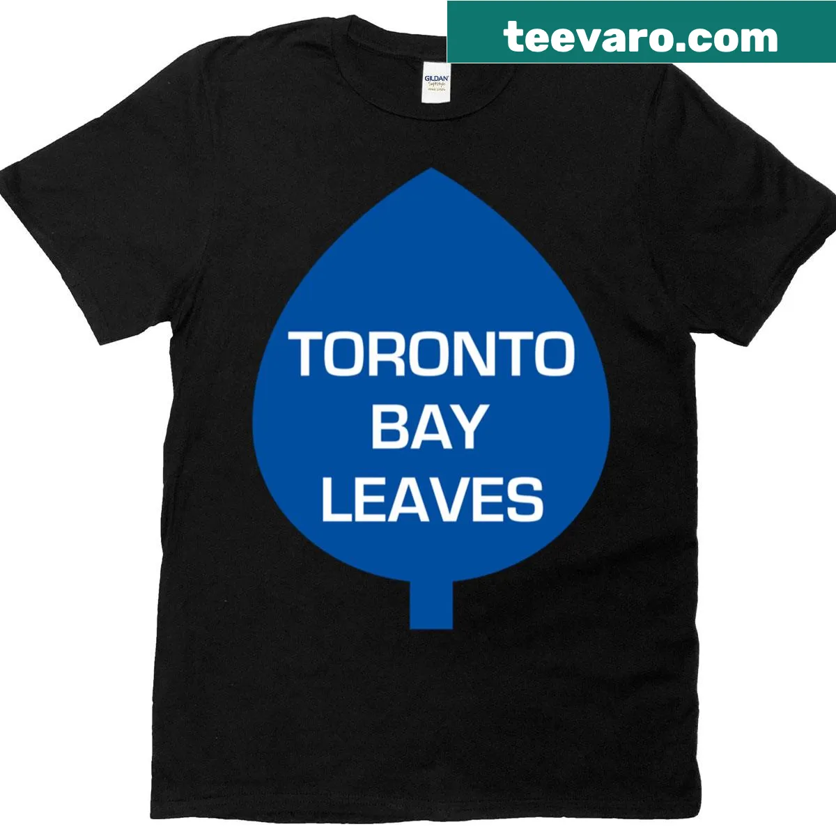 Toronto Bay Leaves T-shirt with nature illustration — on a men's t-shirt