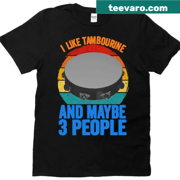 Vintage distressed tambourine player t-shirt