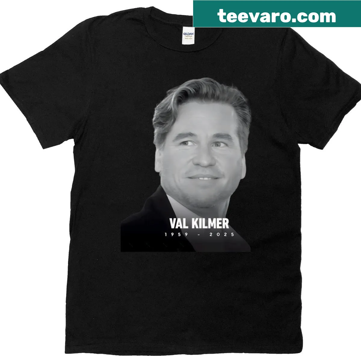 Vintage tribute t-shirt for an actor, featuring a nostalgic design. — on a men's t-shirt