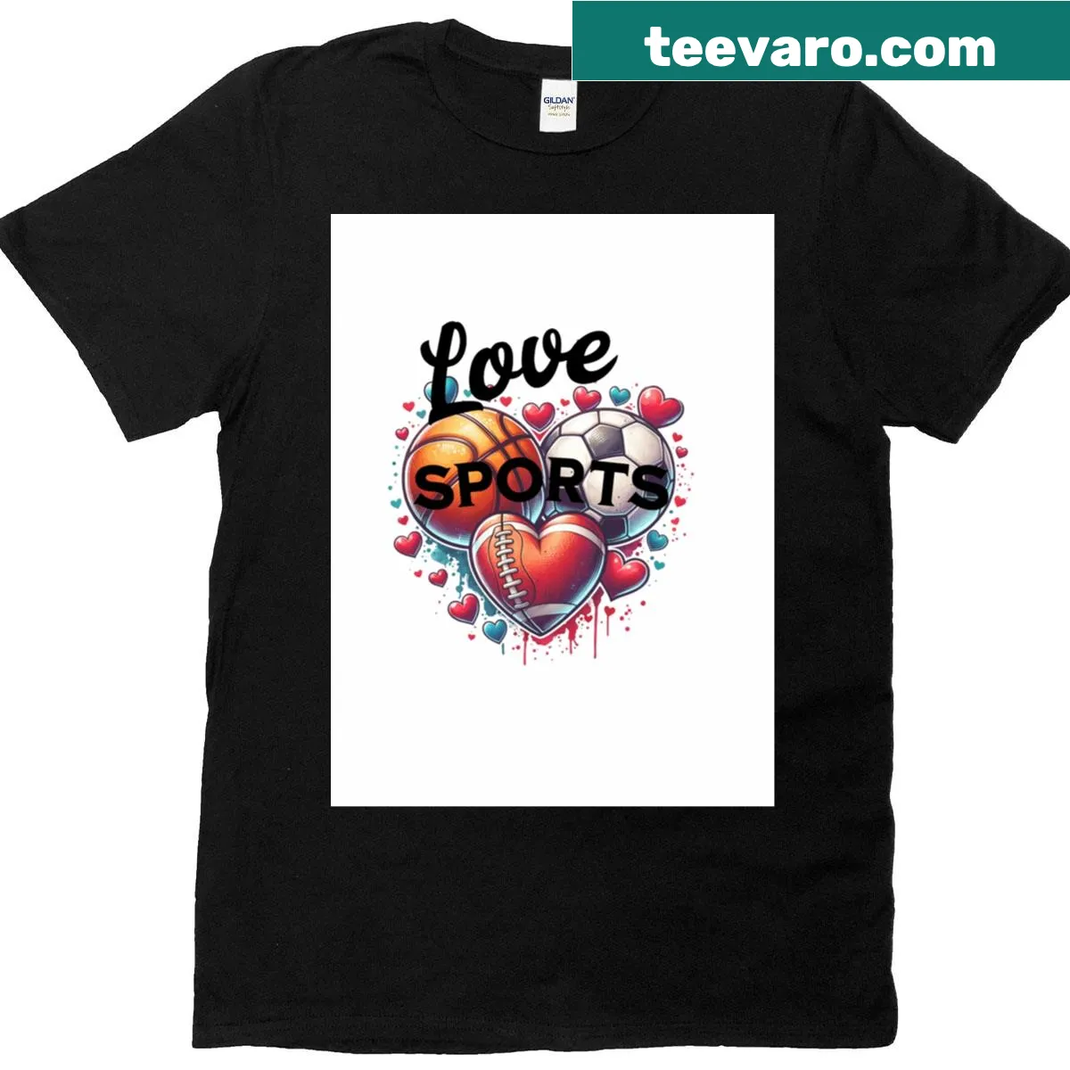 Graphic T-shirt celebrating women's love for sports — on a men's t-shirt