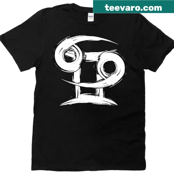 Cancer and Gemini zodiac sign graphic on classic t-shirt