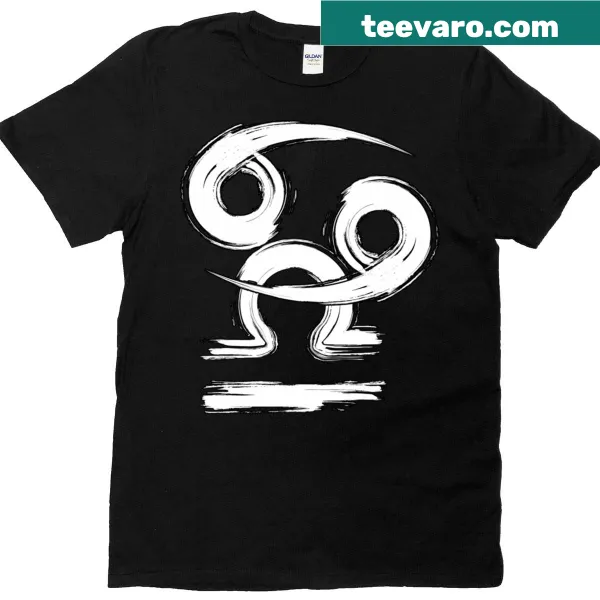 Cancer and Libra zodiac sign graphic on classic t-shirt