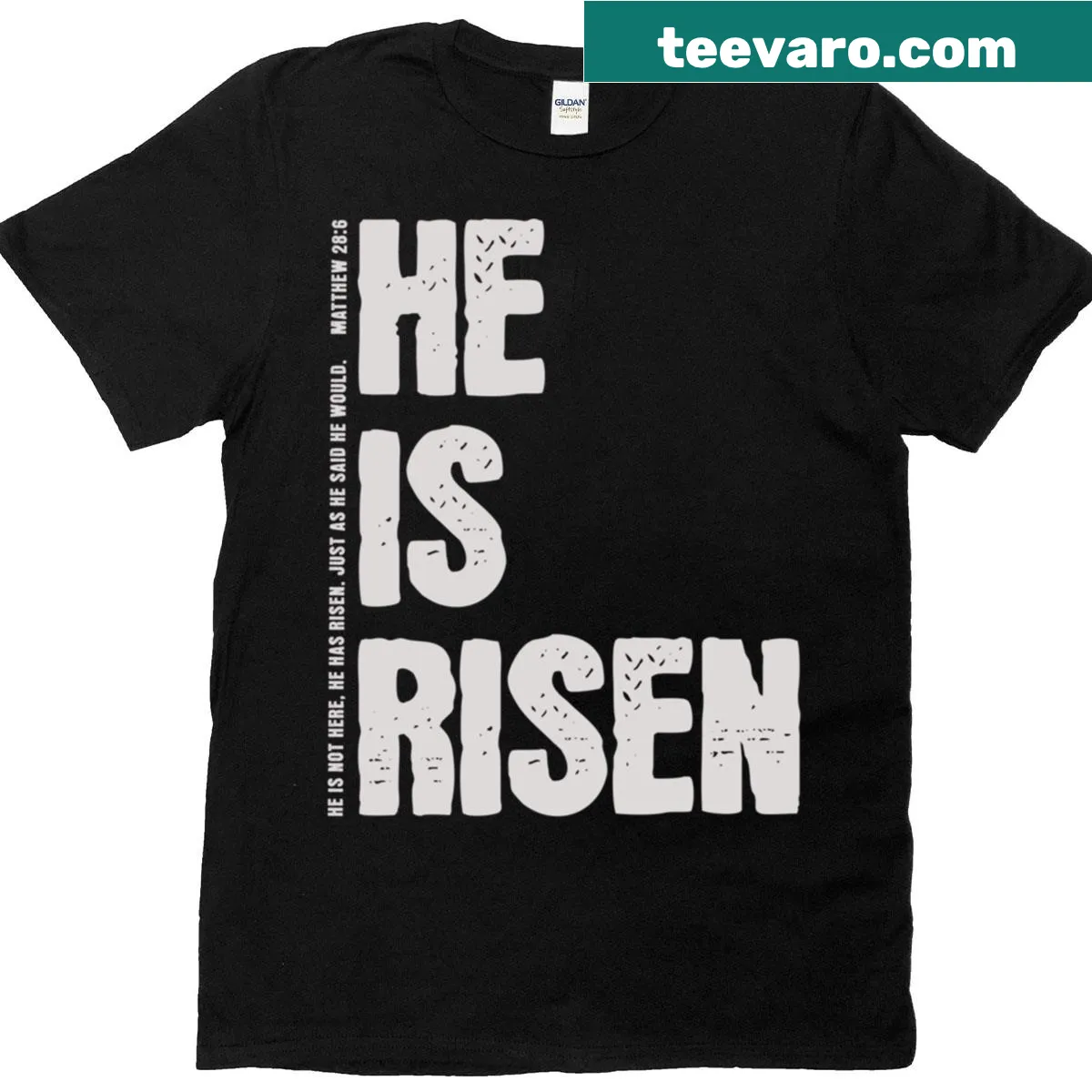 Easter-themed Christian message t-shirt celebrating Jesus — on a men's t-shirt