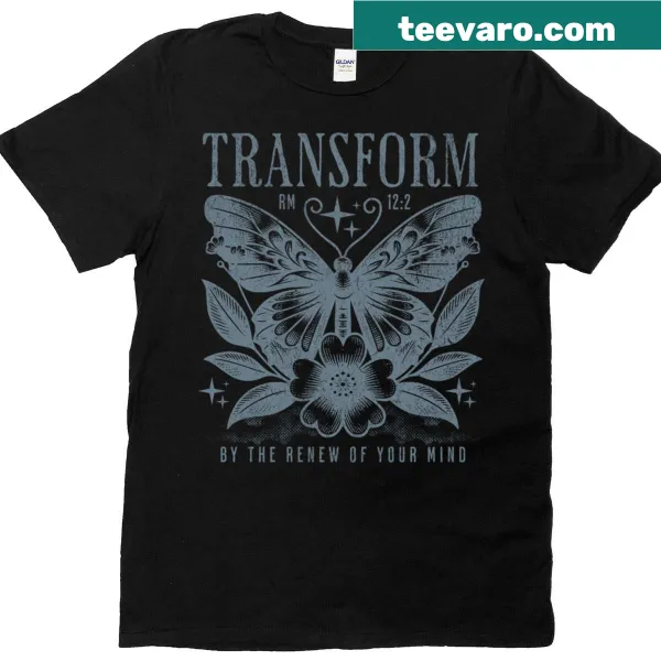 Inspirational message about renewing your mind on a classic t-shirt