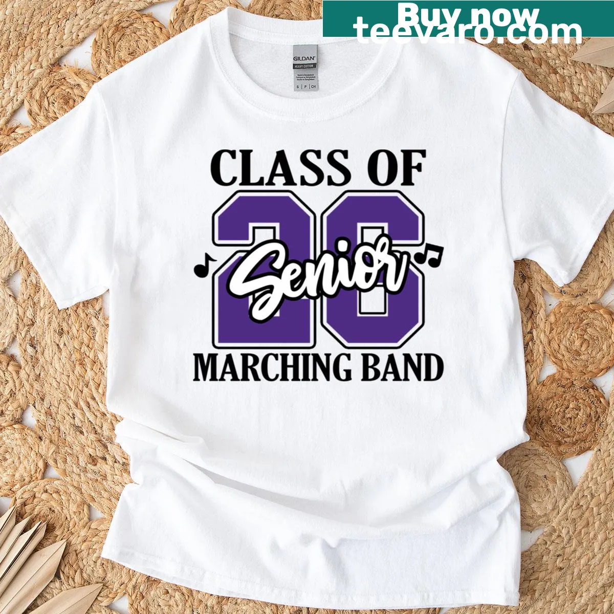 Classic T-shirt for Class of 2026 Senior Marching Band — on a men's t-shirt