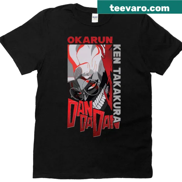 Okarun graphic T-shirt inspired by the Dandadan series