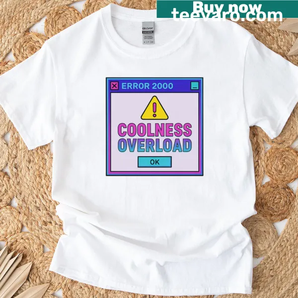 Humorous Error 2000 t-shirt with playful text