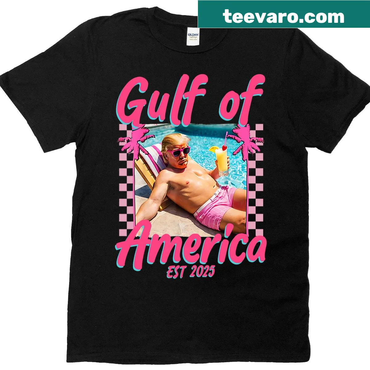 Humorous Gulf Coast themed t-shirt referencing Trump — on a men's t-shirt