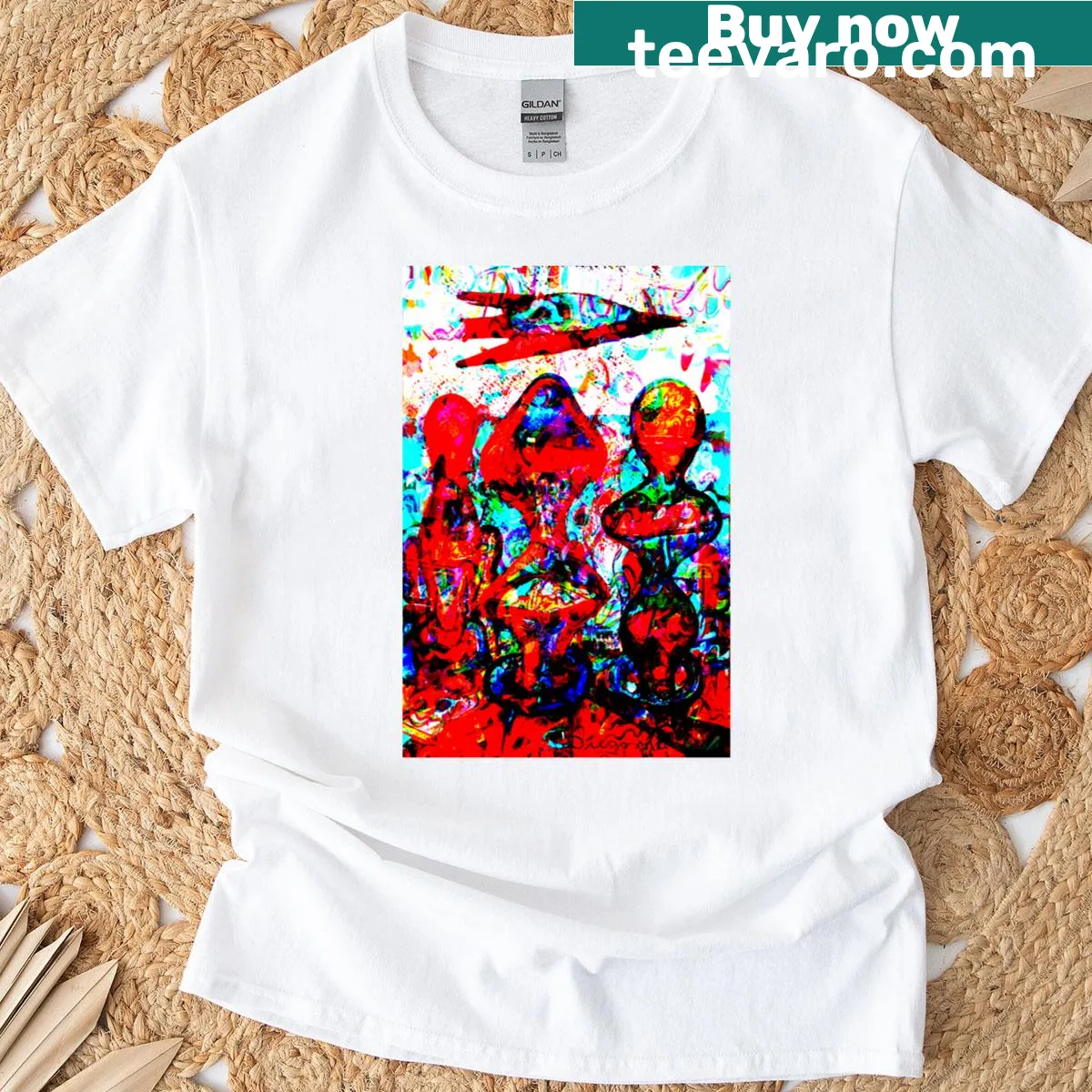 Graffiti-style T-shirt featuring the year 2025 in bold typography — on a men's t-shirt