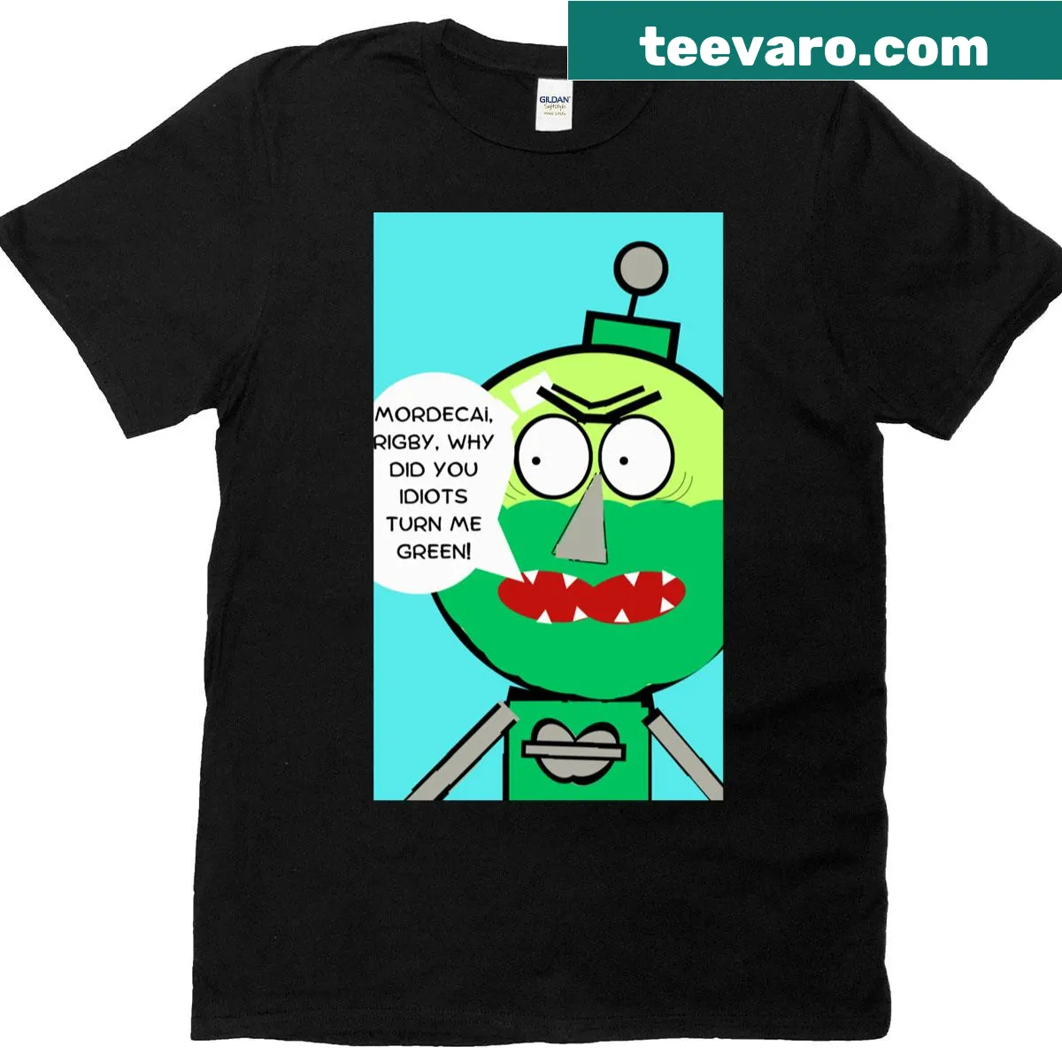 Minimalist typography design T-shirt with the text 'Green Benson' — on a men's t-shirt