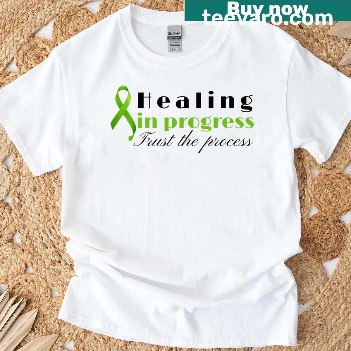 Classic T-shirt with an inspirational message about healing and growth — on a men's t-shirt