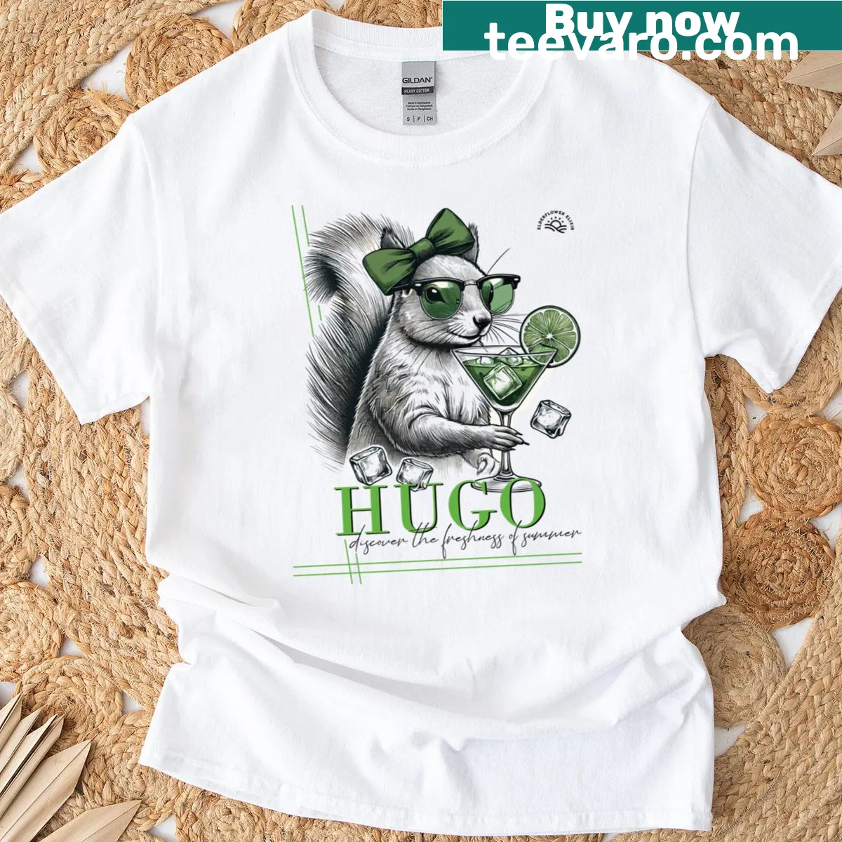Charming squirrel illustration promoting self-care on a T-shirt — on a men's t-shirt