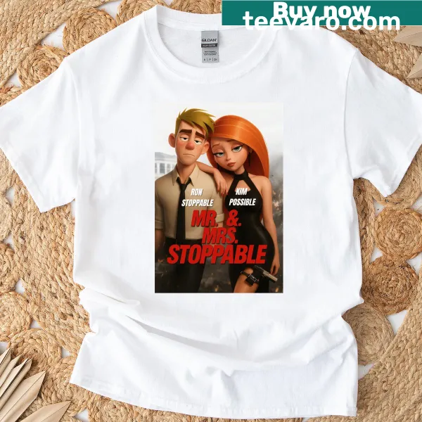 Illustrated Kim Possible and Ron Stoppable design