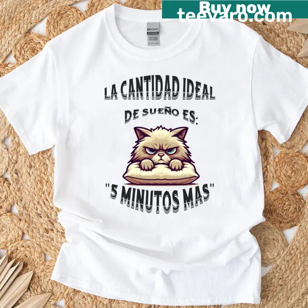 T-shirt with a saying about the joys of sleep in simple typography