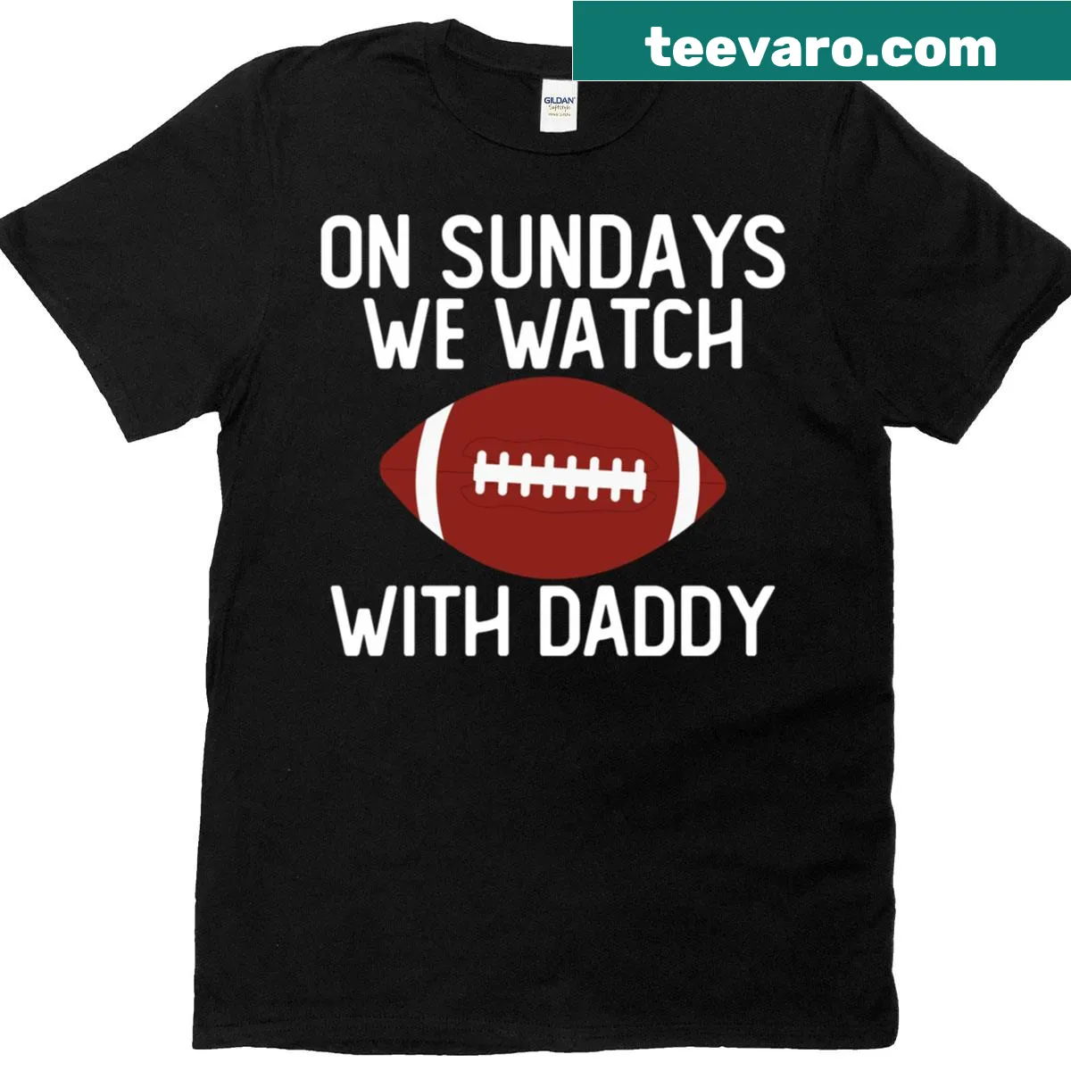 Funny family football T-shirt for kids — on a men's t-shirt