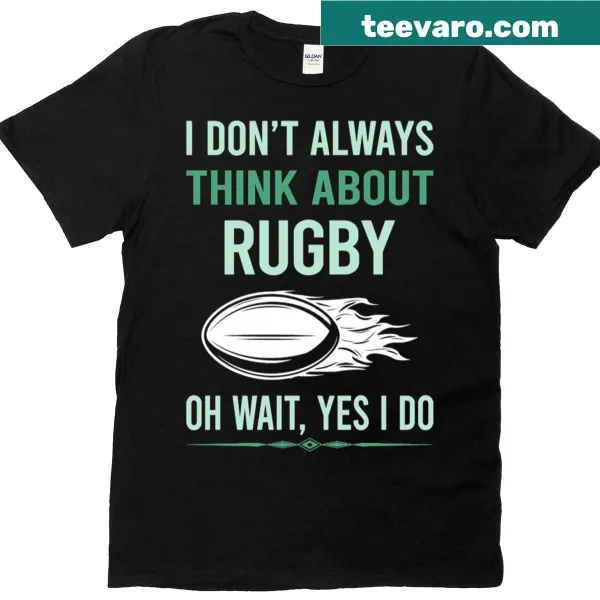 Funny rugby-themed t-shirt with clever design