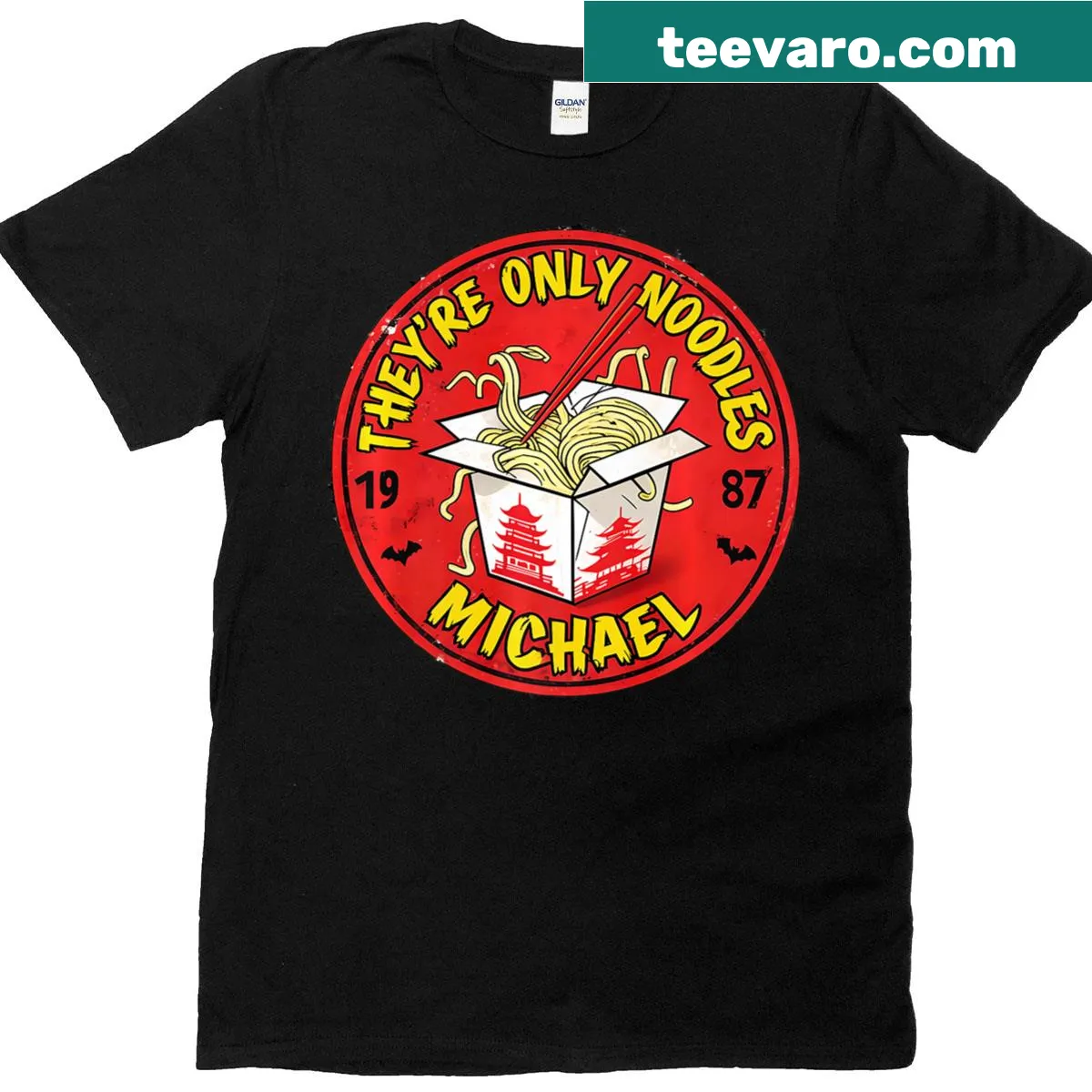 Premium vintage Santa Carla vampire graphic T-shirt — on a men's t-shirt