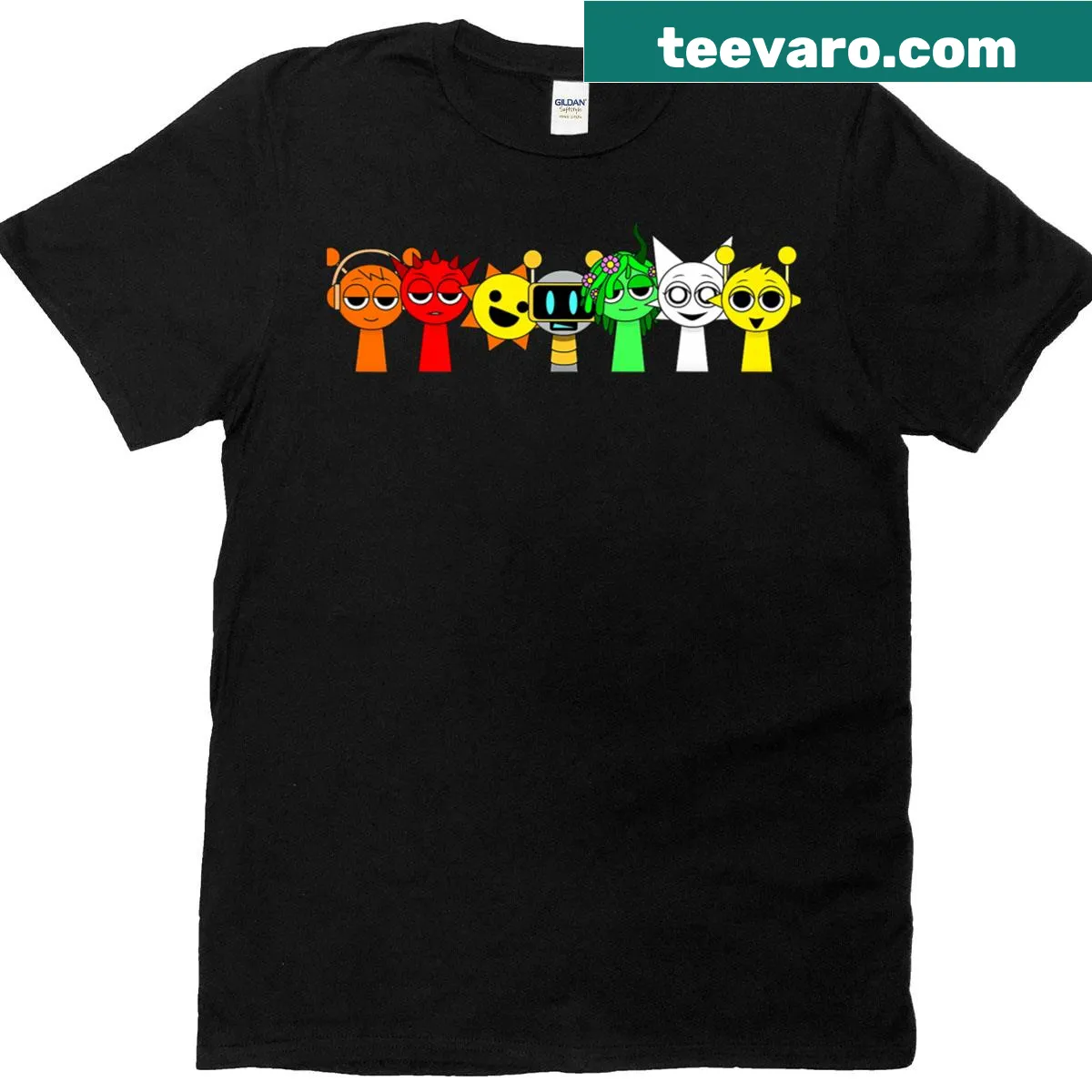 Funny cartoon design inspired by Sprunky game — on a men's t-shirt