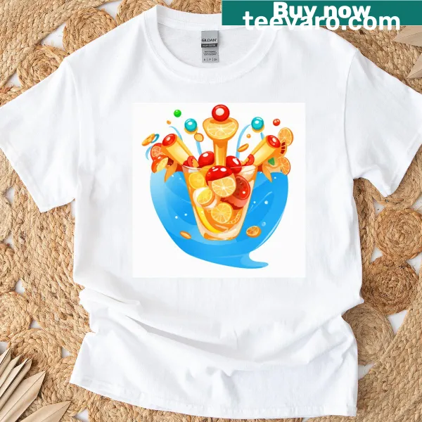 Minimalist vector graphic design on a classic T-shirt