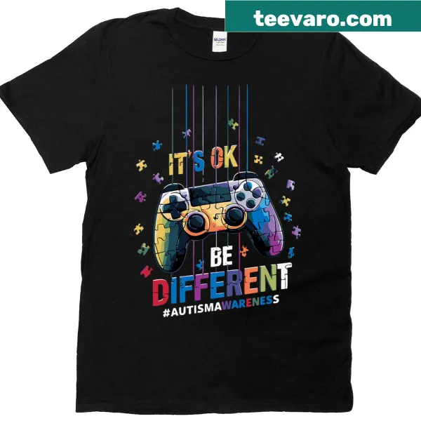 Video game-themed Autism Awareness T-shirt for boys