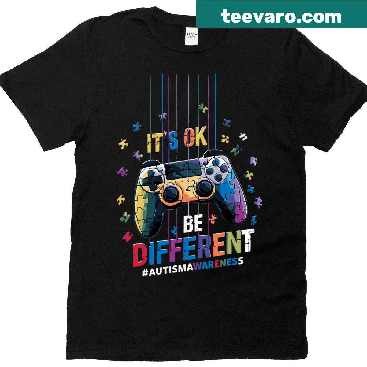 Video game-themed Autism Awareness T-shirt for boys — on a men's t-shirt