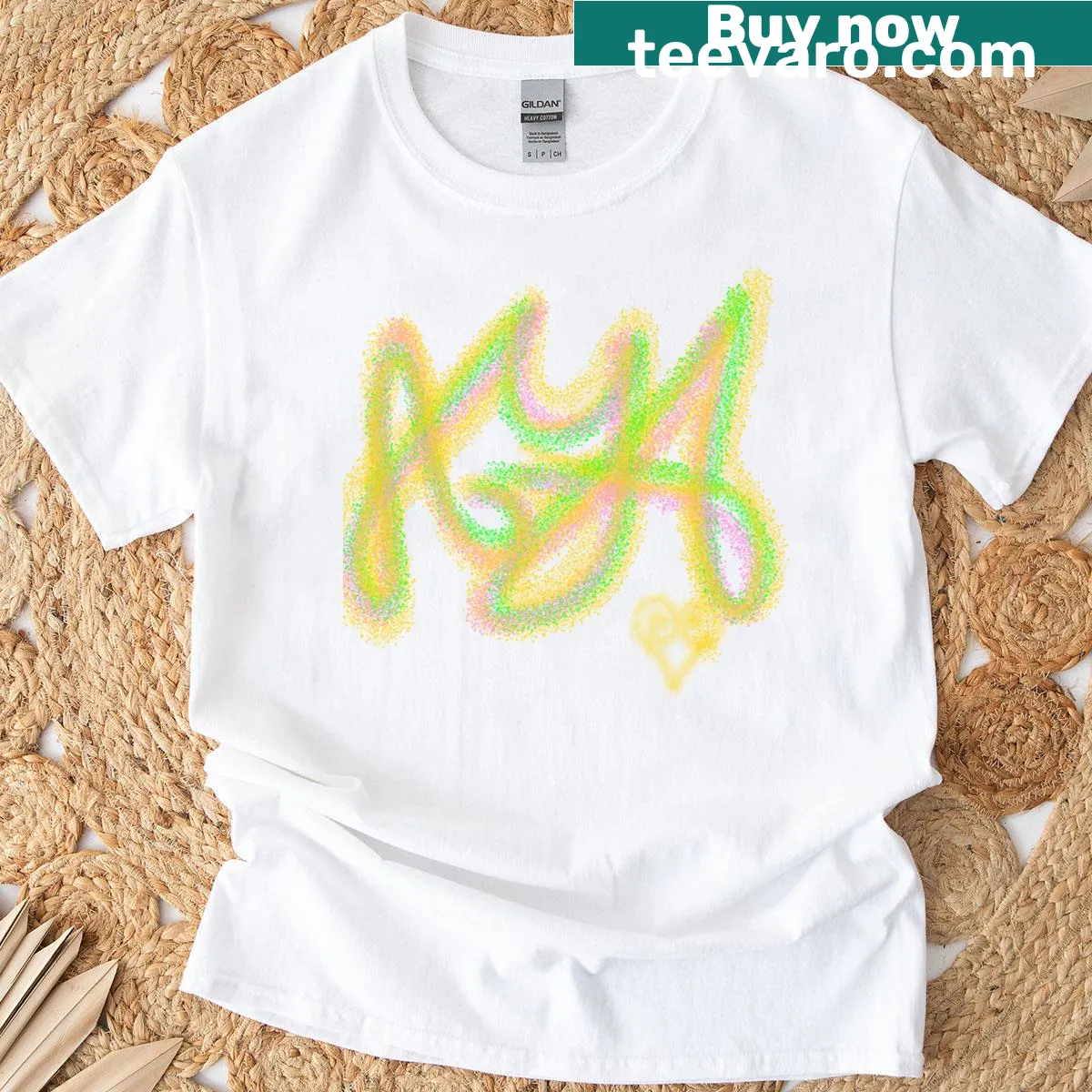 Minimalist classic T-shirt featuring the word 'Aya' — on a men's t-shirt